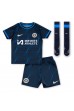 Chelsea Raheem Sterling #7 Babyklær Borte Fotballdrakt til barn 2023-24 Korte ermer (+ Korte bukser)